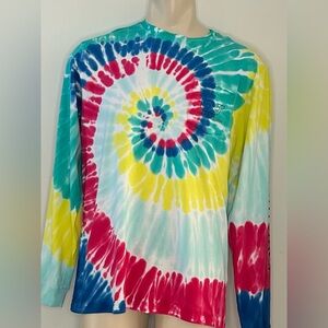 Vineyard Vines Men's Large Long Sleeve Pocket Tie-Dye Tee Shirt